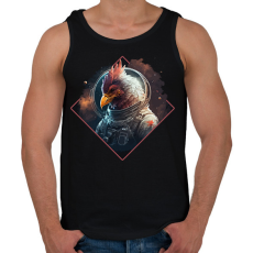 PRINTFASHION Kakas az űrben - Férfi atléta - Fekete