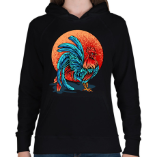 PRINTFASHION Kakas - Női kapucnis pulóver - Fekete