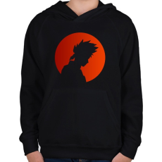 PRINTFASHION Kakashi - Gyerek kapucnis pulóver - Fekete