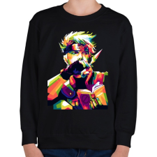 PRINTFASHION Kakashi - Gyerek pulóver - Fekete gyerek pulóver, kardigán
