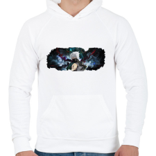 PRINTFASHION Kakashi Hatake - Férfi kapucnis pulóver - Fehér férfi pulóver, kardigán