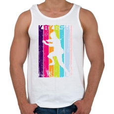 PRINTFASHION Kakashi karakter - Férfi atléta - Fehér