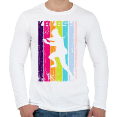 PRINTFASHION Kakashi karakter - Férfi hosszú ujjú póló - Fehér