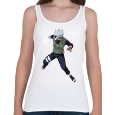PRINTFASHION Kakashi - Női atléta - Fehér női trikó