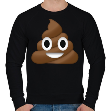 PRINTFASHION kaki emoji - Férfi pulóver - Fekete férfi pulóver, kardigán