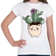 PRINTFASHION Kaktuszka - Női póló - Fehér női póló