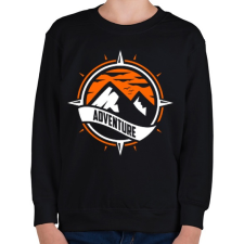 PRINTFASHION Kaland - Gyerek pulóver - Fekete gyerek pulóver, kardigán