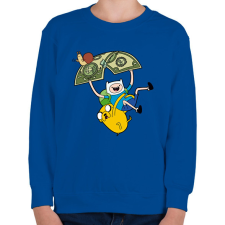 PRINTFASHION Kalandra fel! - Gyerek pulóver - Királykék gyerek pulóver, kardigán