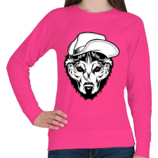 PRINTFASHION Kalapos farkas - Női pulóver - Fukszia női pulóver, kardigán