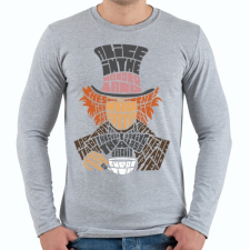 PRINTFASHION Kalapos - Férfi hosszú ujjú póló - Sport szürke férfi póló