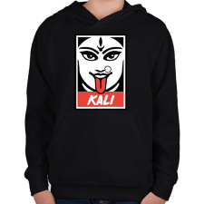 PRINTFASHION Kali - Gyerek kapucnis pulóver - Fekete gyerek pulóver, kardigán