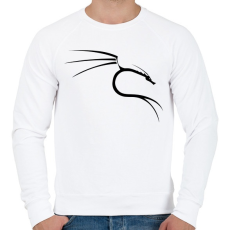 PRINTFASHION Kali linux black - Férfi pulóver - Fehér
