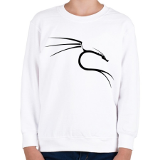 PRINTFASHION Kali linux black - Gyerek pulóver - Fehér gyerek pulóver, kardigán