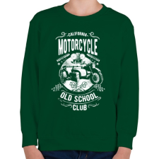 PRINTFASHION Kaliforniai öreg motorosok - Gyerek pulóver - Sötétzöld gyerek pulóver, kardigán