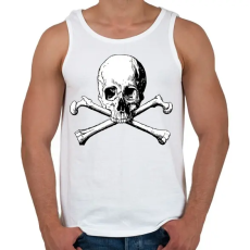 PRINTFASHION Kaloz Mintázat - Férfi atléta - Fehér