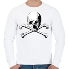 PRINTFASHION Kaloz Mintázat - Férfi pulóver - Fehér férfi pulóver, kardigán