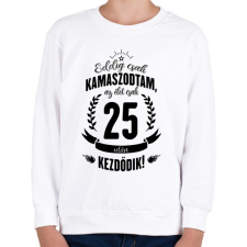 PRINTFASHION kamasz-25-black - Gyerek pulóver - Fehér gyerek pulóver, kardigán