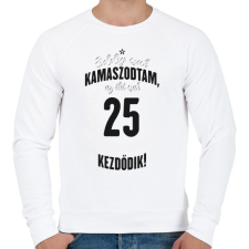 PRINTFASHION kamasz-25-black-white - Férfi pulóver - Fehér férfi pulóver, kardigán