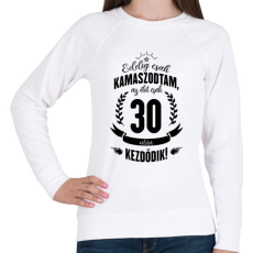 PRINTFASHION kamasz-30-black - Női pulóver - Fehér