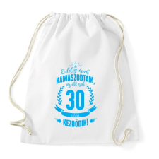 PRINTFASHION kamasz-30-cyan - Sportzsák, Tornazsák - Fehér tornazsák