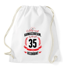 PRINTFASHION kamasz-35-black-red - Sportzsák, Tornazsák - Fehér tornazsák