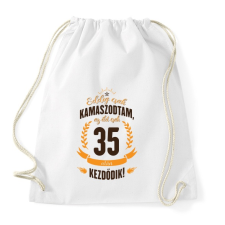 PRINTFASHION kamasz-35-brown-orange - Sportzsák, Tornazsák - Fehér tornazsák