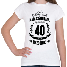 PRINTFASHION kamasz-40-black - Női póló - Fehér női póló