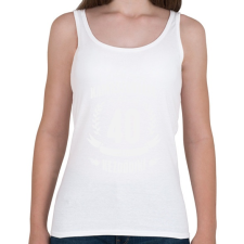 PRINTFASHION kamasz-40-white - Női atléta - Fehér női trikó