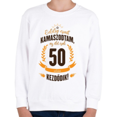 PRINTFASHION kamasz-50-brown-orange - Gyerek pulóver - Fehér