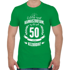 PRINTFASHION kamasz-50-white - Férfi póló - Zöld