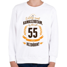 PRINTFASHION kamasz-55-brown-orange - Gyerek pulóver - Fehér