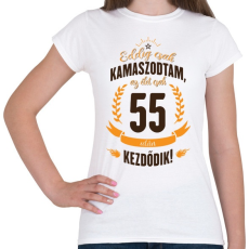 PRINTFASHION kamasz-55-brown-orange - Női póló - Fehér
