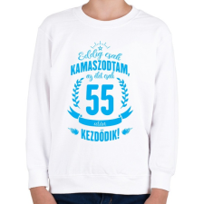 PRINTFASHION kamasz-55-cyan - Gyerek pulóver - Fehér gyerek pulóver, kardigán