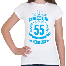 PRINTFASHION kamasz-55-cyan - Női póló - Fehér