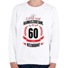 PRINTFASHION kamasz-60-black-red - Gyerek pulóver - Fehér gyerek pulóver, kardigán