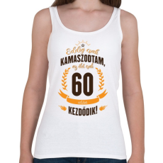 PRINTFASHION kamasz-60-brown-orange - Női atléta - Fehér