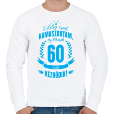 PRINTFASHION kamasz-60-cyan - Férfi pulóver - Fehér férfi pulóver, kardigán