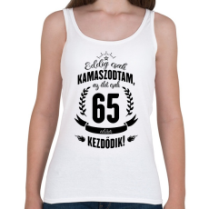 PRINTFASHION kamasz-65-black - Női atléta - Fehér