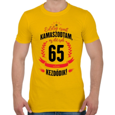 PRINTFASHION kamasz-65-black-red - Férfi póló - Sárga férfi póló