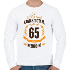 PRINTFASHION kamasz-65-brown-orange - Férfi pulóver - Fehér férfi pulóver, kardigán