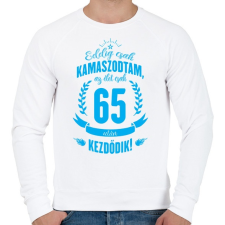 PRINTFASHION kamasz-65-cyan - Férfi pulóver - Fehér férfi pulóver, kardigán