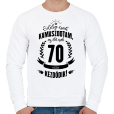 PRINTFASHION kamasz-70-black - Férfi pulóver - Fehér