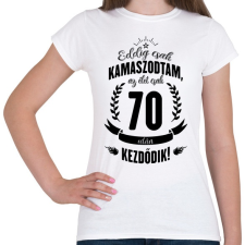 PRINTFASHION kamasz-70-black - Női póló - Fehér női póló
