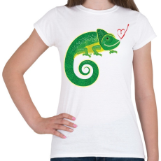 PRINTFASHION Kaméleon - Női póló - Fehér