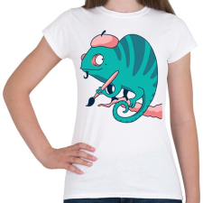 PRINTFASHION Kaméleon Picasso - Női póló - Fehér női póló