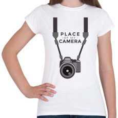 PRINTFASHION Kamerám helye - Női póló - Fehér