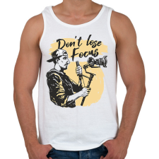 PRINTFASHION Kamerás fókuszban - Férfi atléta - Fehér atléta, trikó