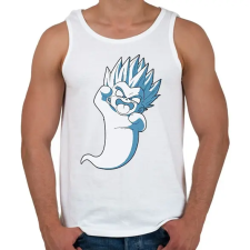 PRINTFASHION Kamikaze ghost - Férfi atléta - Fehér atléta, trikó