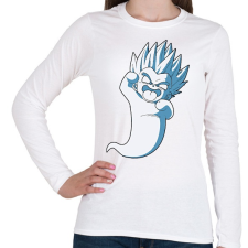 PRINTFASHION Kamikaze ghost - Női hosszú ujjú póló - Fehér női póló