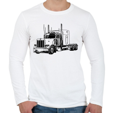 PRINTFASHION kamion - Férfi hosszú ujjú póló - Fehér férfi póló